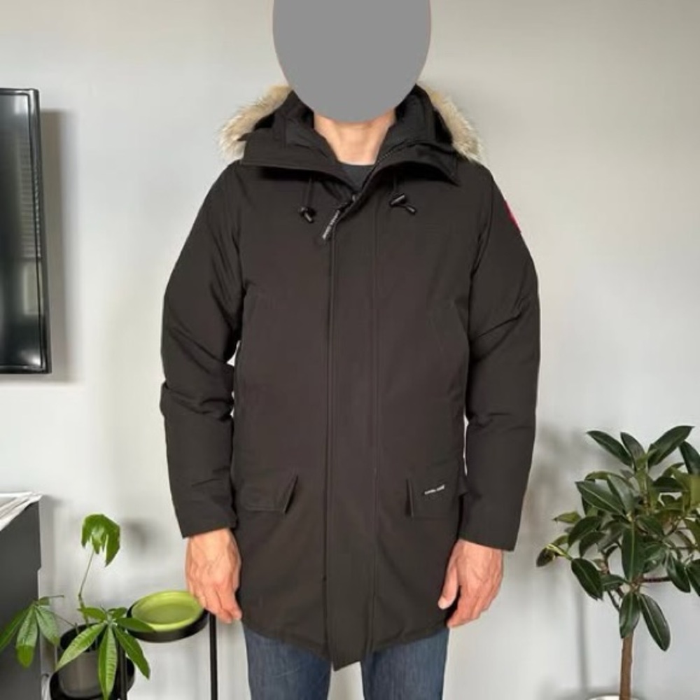 Canada Goose Black Puffer Jacket with Fur Trim